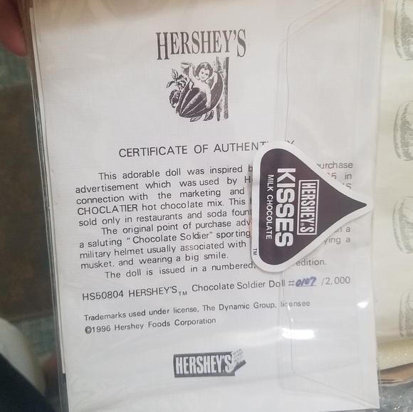 1996 RARE Hershey's Chocolate Soldier - Picture 5 of 5
